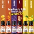 thumbnail image 3 of GuruNanda Wellness Floral Essential Oils, Lavender, Ylang Ylang, Frankincense, Orange, Cedarwood, Lemon - 10 ml, 3 of 8