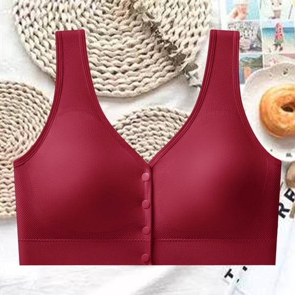 qelini Wireless Sports Bras for Women Plus Size Breathable Bralettes Everyday Tshirt Bra Breathable Comfort Lingerie