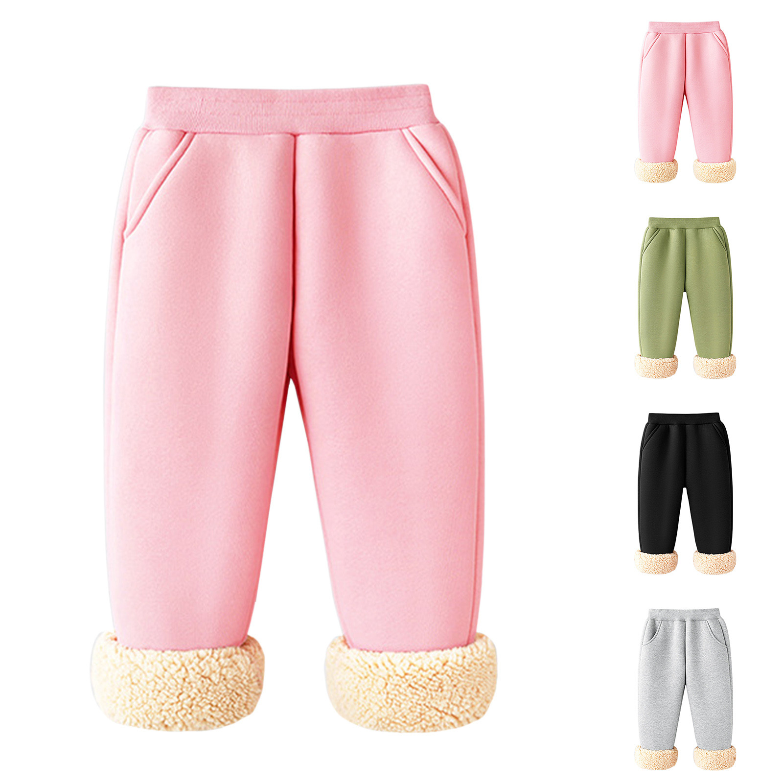 Girls Autumn Winter Keep Warm Style Long Pants Sports Elastic Children Girls Autumn Winter Keep Warm Style Long Pants Sports Elastic Children