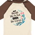 thumbnail image 4 of Inktastic Though She Be but Little Fierce Quote Girls Long Sleeve Baby Bodysuit, 4 of 5