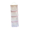 thumbnail image 3 of kowaku over Door Organizer Stuffed Animal Storage,Mesh Hammock Bag, Accessory Holder,Hanging Storage Net for Doll Shoes Bathroom pink, 3 of 9