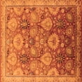 thumbnail image 1 of Ahgly Company Indoor Square Oriental Orange Industrial Area Rugs, 8' Square, 1 of 4