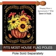 thumbnail image 2 of Home Decorative Happy Fall House Flag Double Sided, Welcome Fall Sunflower House Yard Flag, Autumn Harvest Pumpkin Garden Yard Decorations, Seasonal Outdoor Flag 28 x 40 Inch, 2 of 6