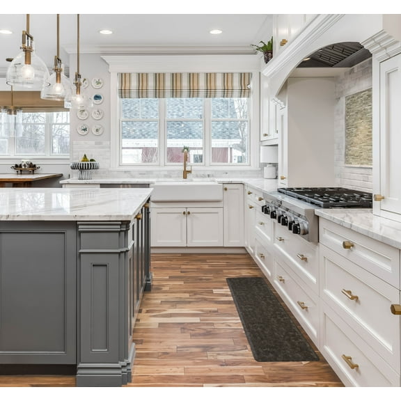 Chef Gear Marni Wellness Kitchen Mat, Dark Gray, 17.5" x 60"