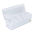 thumbnail image 1 of Serveur de Condiments Réfrigéré, Plateau de Service Transparent pour Sauce Glacée avec Couvercle, Plateau à 4 Ou 5 Compartiments avec Cuillères et Pinces, Plateau de Rangement pour Fête et Maison, 1 of 7