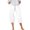 White, variant on Ierhent Pants For Plus Size Women Women's Athleisure Core Knit Capris(Beige,L)