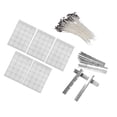 thumbnail image 1 of Portamechas para velas, 100 Uds., mechas para velas de cera blanca, pegatinas para mechas de velas, grado profesional, 1 of 8
