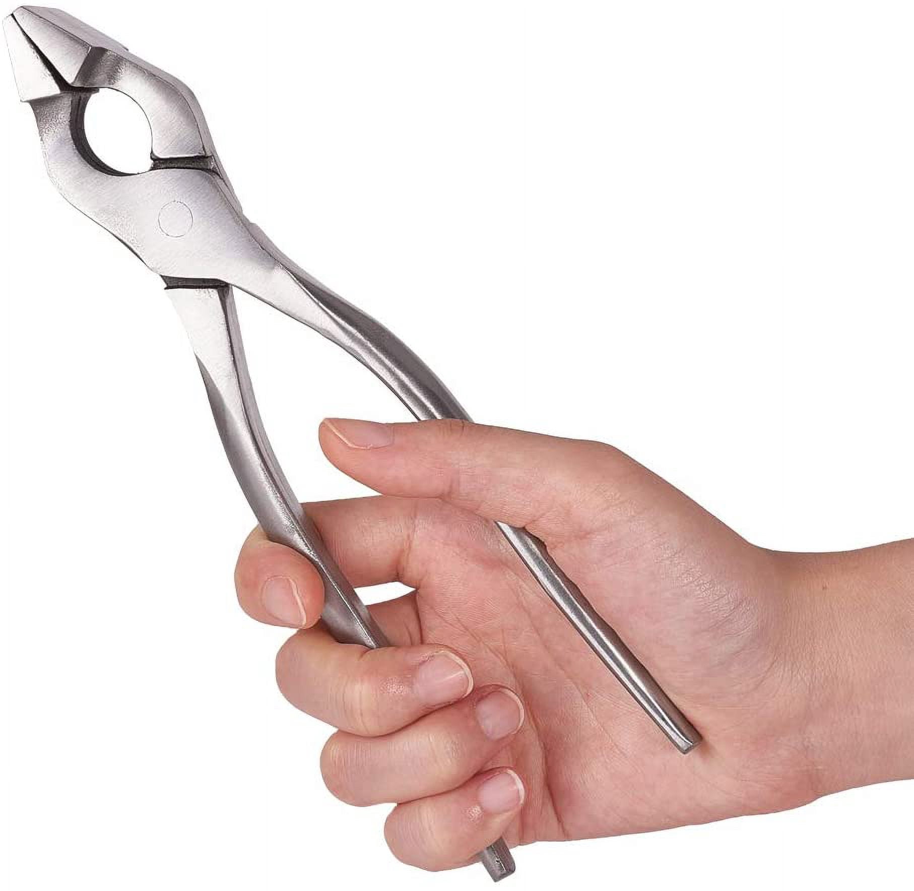Leather Craft Flatten Pliers Straight Head Edge Adjustment Press Clamp Cutting Side Snips Flush Pliers Nipper for Belt and Bag