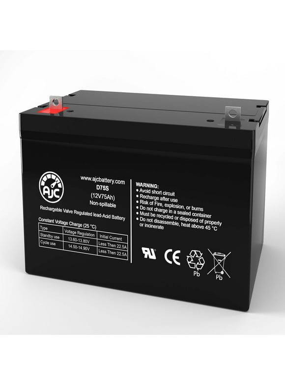 Interstate SRM-24 12V 75Ah Sealed Lead Acid Battery - This is an AJC Brand Replacement