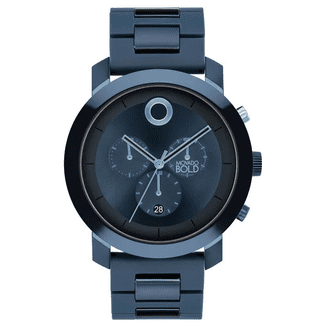 Mid-size Movado BOLD watch, 36 mm blue ceramic Movado Bold Chronograph Blue Dial Men main image 3