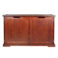 thumbnail image 5 of Merry Products Pet Cat Washroom Bench with Removable Partition Wall, Walnut, 5 of 11