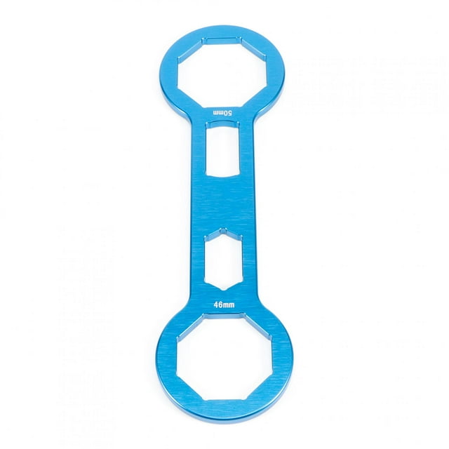 46mm 50mm Fork Cap Wrench Front Shock Absorber Tool Motorcycle Fork Wrench for CRF250R CRF450R CRF450X with Aluminum Alloy Active Ride Height Adjustment