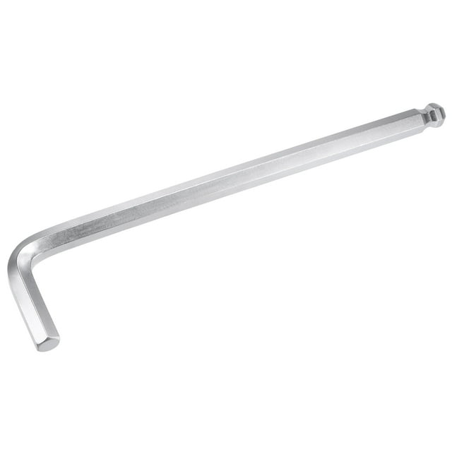 Unique Bargains 12mm Ball End Hex Key Wrench, L Shaped Long Arm CR-V Repairing Tool