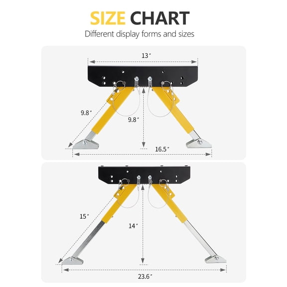 1 Set RV Step Stabilizer Kit, Height Adjustable 5" to 14", Leg Stabilizer for , 5th Wheels, Travel Trailers and Motorhomes Entry Steps