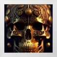 thumbnail image 2 of Stephen Chambers 20x20 White Modern Wood Framed Wall Art Titled - Skull 68, 2 of 6