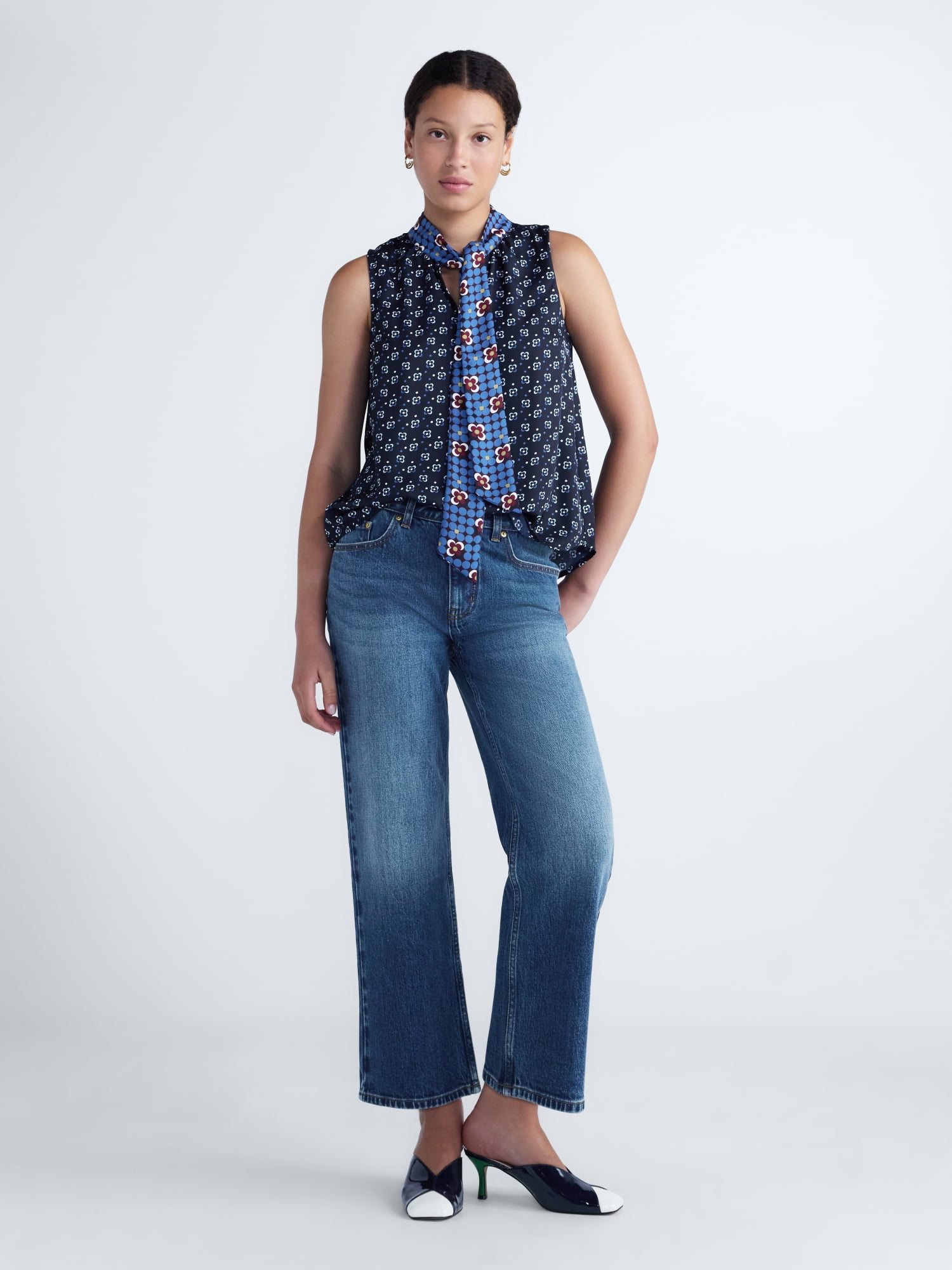 Free Assembly Women's Cropped Kick Flare Jeans, 27” Inseam, Sizes 0-18