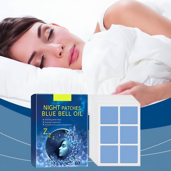 QARUN Sleep Patch, Adult Deep Sleep Patch, All-natural Deep Sleep Patch, Fast-acting Ingredients, Suitable for Men and Women, Easy To Use, Lasts All Night Long