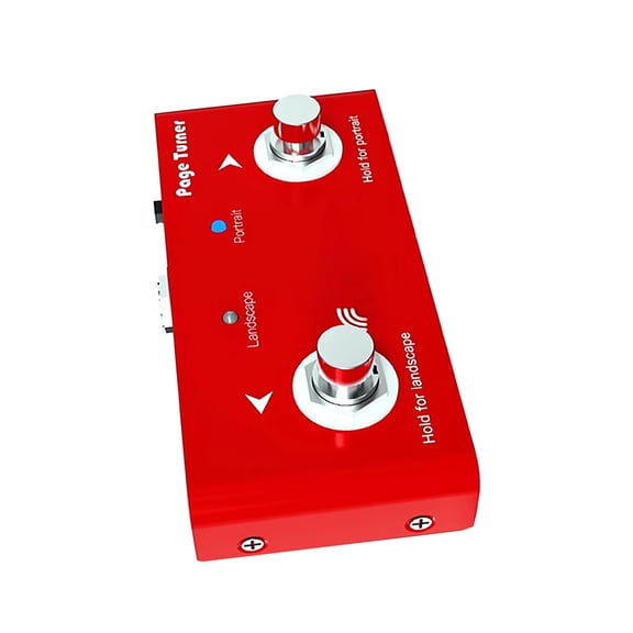 GUYUTING Musician-Grade Wireless Page Turner Pedal, Strong Anti-Interference, USB Charging Cable Included, for Live Shows
