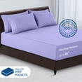thumbnail image 4 of Lux Decor Collection Bed Sheets, 6 Piece Microfiber California King Sheets Set, 16" Deep Pocket Bed Sheet - Lavender, 4 of 4