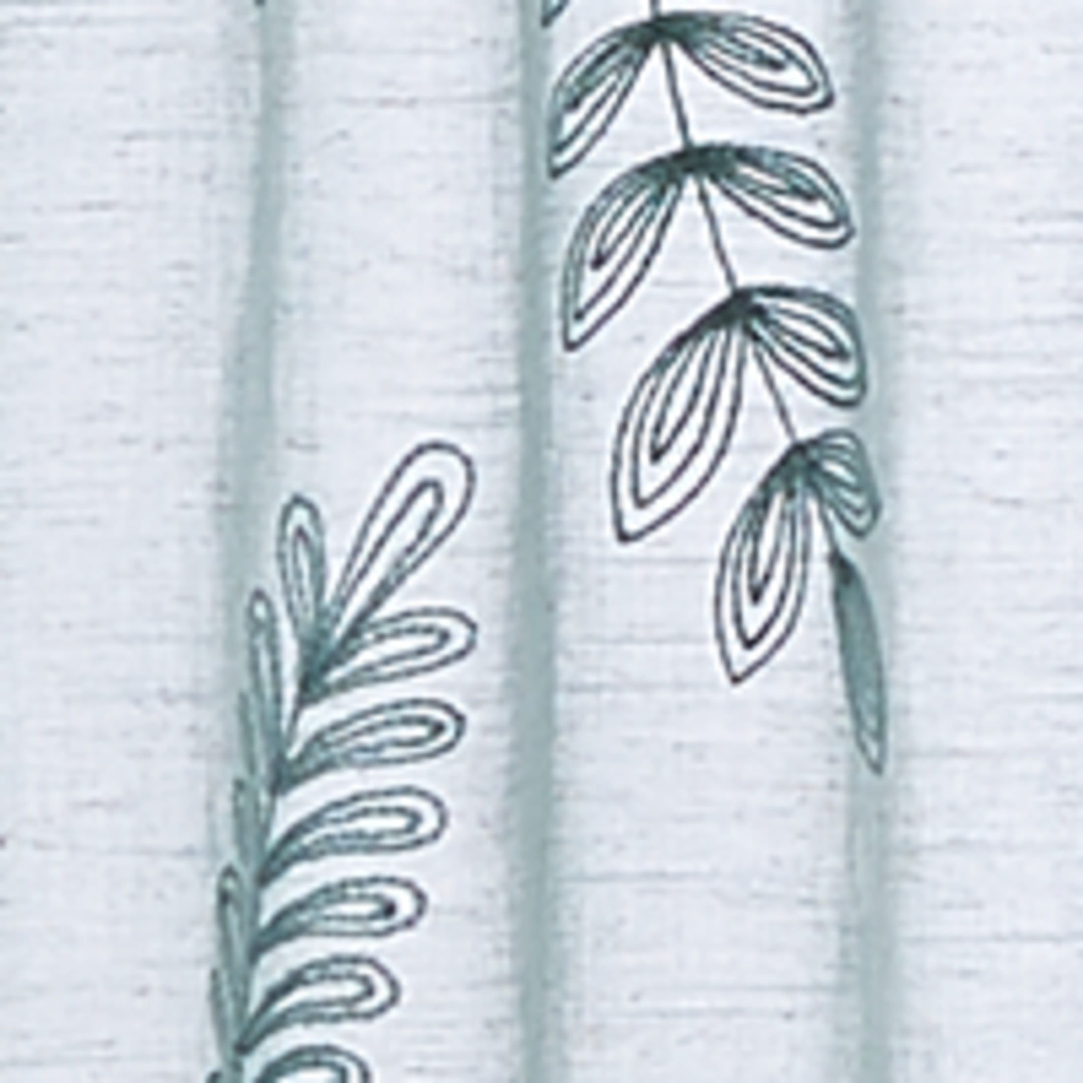 Better Homes & Gardens Embroidered Botanical Sheer Curtain, Single Panel, Green River, 50" W x 84" L