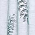 thumbnail image 3 of Better Homes & Gardens Embroidered Botanical Sheer Curtain, Single Panel, Green River, 50" W x 84" L, 3 of 6