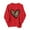 Red, variant on Heart Sweatshirt Womens Valentines Day Outfits Long Sleeve Pullover Shirt Crewneck Trendy Cute Tops, S Green