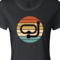 thumbnail image 4 of Inktastic Scuba Diver Retro Sunset Diving Women's T-Shirt, 4 of 5