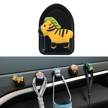 

Ziizwfa Multifunctional Hook Animal Pattern Car Home Office Storage Hooks Tiny Portable