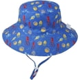 thumbnail image 6 of CoCopeaunts Wide Brim Bucket Hat for Kids Spring Summer Outdoor Sun Protection Headwear Baby Boy Windproof Rope Fisherman Hat, 6 of 8
