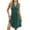 Green Womens Dress, variant on Nightgowns for Women Casual Twist Front Sleeveless V Neck Ruffle Mini Sleep Dress for Beach Sundresses