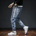 thumbnail image 2 of Pantalones vaqueros elásticos para hombre, pantalones vaqueros elásticos para primavera y otoño, moda coreana, estilo coreano barato, algodón suave 2024, 2 of 5