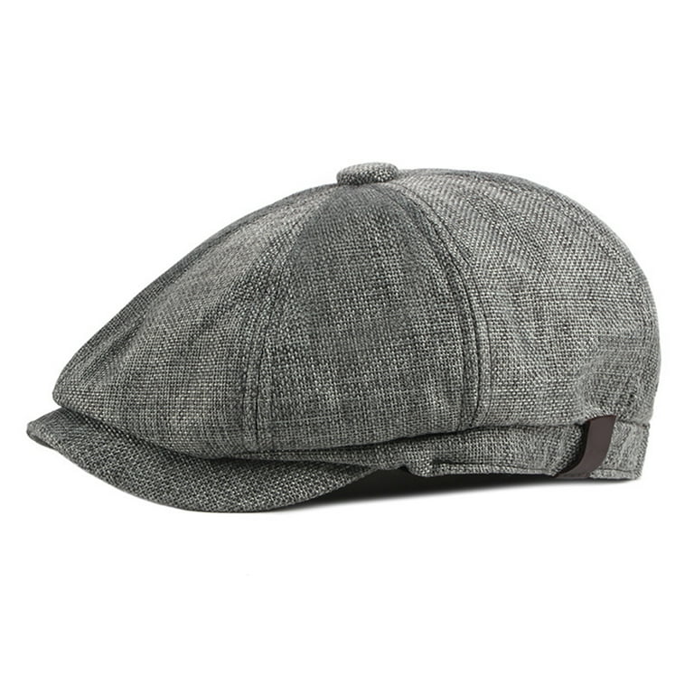 Visland Men's Vintage Beret, Solid Color, Breathable, Soft Visland Men's Vintage Beret, Solid Color, Breathable, Soft