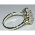 thumbnail image 4 of LBG British Made 14k White Gold Natural Opal Womens Statement Ring - 33 size options - Size, 4 of 6