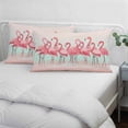 thumbnail image 4 of Pink Flamingo Standard Size Pillow Cover,Pillowcase Protectors with Zipper,Breathable Decorative Throw Pillow Case Cover,Summer Tropical Flamingo Hawaii Animals Pillow Shams for Couch Sofa 20x26Inch, 4 of 8