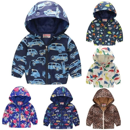 

Juebong Baby Clothing Deals For Days Toddler Baby Girls Boys Fashion Long Sleeved Coat Printed Hooded Jacket Suit