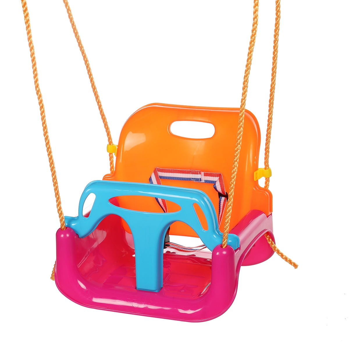 Hanging Toddler Swing Seat For Kids Infants High Back Full Bucket Heavy Duty Red 