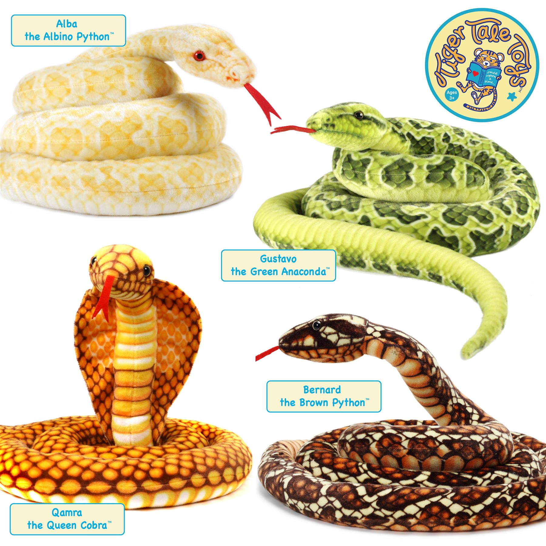 Cobra 9.8 Foot Long Snake Plush Stuffed Animal – Texas Toy Distribution