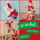 thumbnail image 5 of Muñeco elfo navideño de 40 cm con bufanda, bonito adorno para mesa navideña, árbol de Navidad, regalo para el hogar, Navidad 2024, 5 of 5
