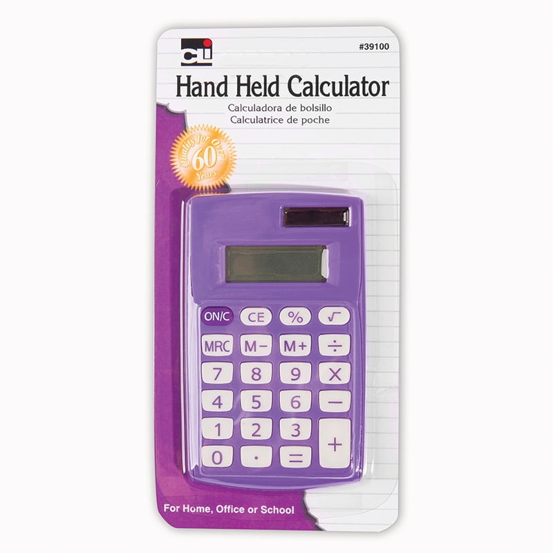 Primary Calculator, 8 Digit Display, Assorted Colors Walmart Canada