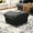 Black, variant on Kidirect Black Corduroy Storage Ottoman, 25" Large Living Room Ottoman, Tool-Free Setup Ottomans with Storage, Solid Wood Coffee Table, Comfy Bench for Bedroom, Ottomans for Living Room Home Office