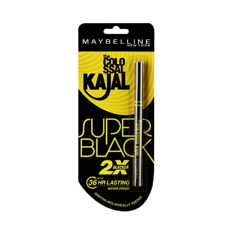 Maybelline New York Colossal Kajal, Super Black, (Best Kajal In India 2019)