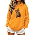 thumbnail image 2 of Frostluinai Graphic Hoodies for Women Oversized Sweatshirts Drawstring Long Sleeve Drop Shoulder Pullover Lightweight Soft Fall Clothes with Pokcet S-XXL, 2 of 5