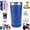 Blue, variant on 2-in-1 Bluetooth Speaker Beer Mug with Bottle Opener, 16oz Double Wall Vacuum Insulated Stainless Steel Tumbler, Detachable Wireless Audio Cup for Car, Travel, Party (Pink)