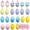Design3, variant on Easter Egg Ornaments for Tree Decorations Mini Plastic Hanging Tree Ornaments for Easter Basket Stuffers DIY Crafts Party Favors 24Pcs Design1