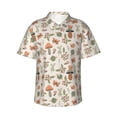 thumbnail image 1 of Fotbe Forest Mushrooms Insects Camisa Hawaiana para Hombre Unisex – Camisa Casual de Verano con Botones de Manga Corta de Algodón y Lino,X-Large, 1 of 7