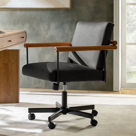 faux leather adjustable office chair product