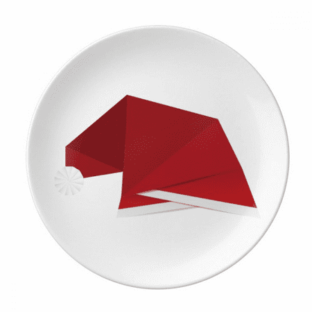 

Red mas Hat Origa Plate Decorative Porcelain Salver Tableware Dinner Dish