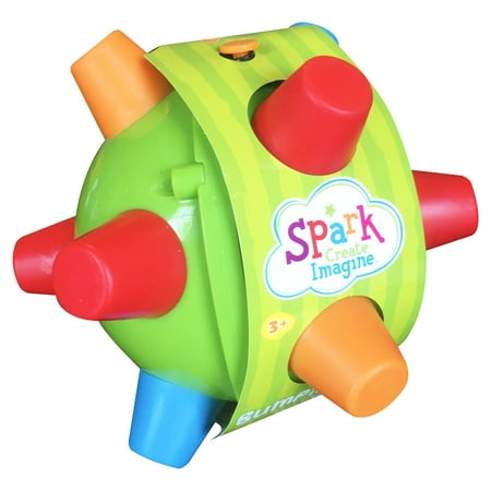Spark Jiggles and Wiggles Bumpie Ball Sensory Learning Toy, Child and Toddler