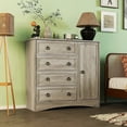 thumbnail image 5 of Relefree Modern Drawer Dresser, Dressers Chest with 4 Drawers & Door, for Living Room, Bedroom, Hallway, Gray, 5 of 10