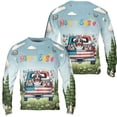 thumbnail image 3 of Happy Easter Australian Shepherd American Flag Truck Bunny Ears All Over Print 3D Sweatshirt Unisex Merch Aussie Dog Lover Gifts - 03001, 3 of 6